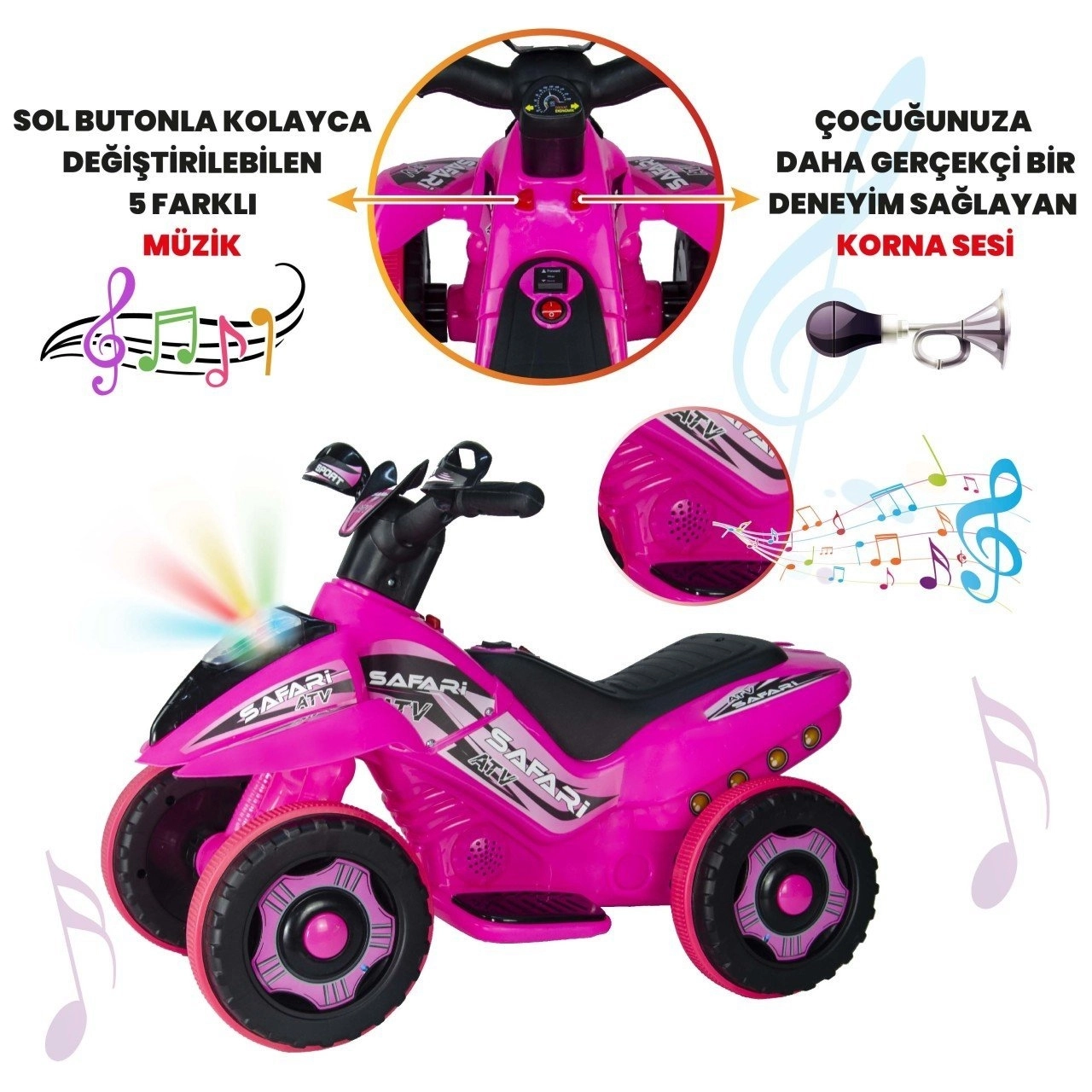 VaVbaby%20Crazy%20Cross%20Akülü%20Motor%20ATV%206v%20Pembe